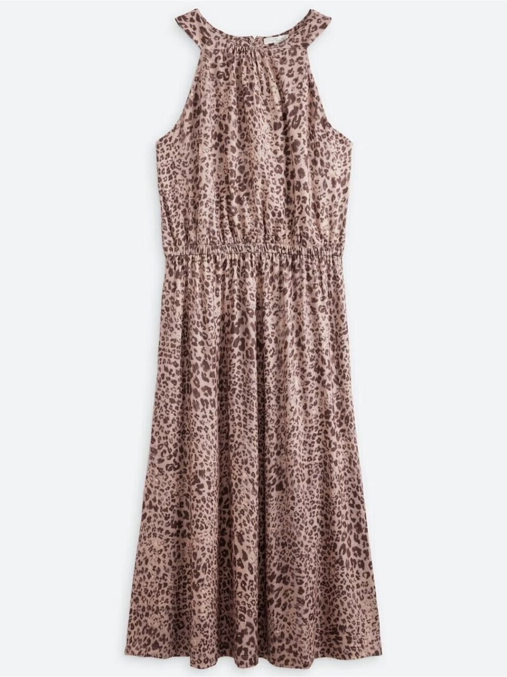 Nine Britton Avyanna Halter Neck Maxi Dress – Animal Print Sz 2X NWT